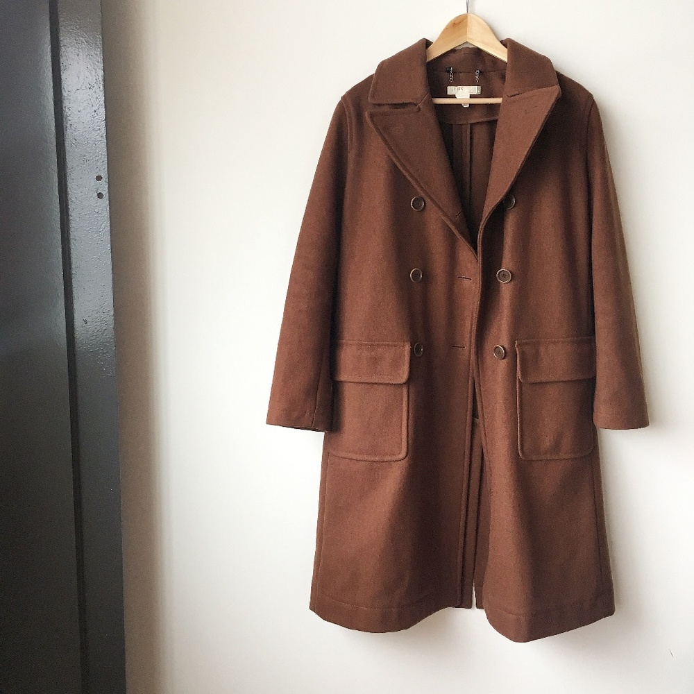 Double-Breasted Wool Coat